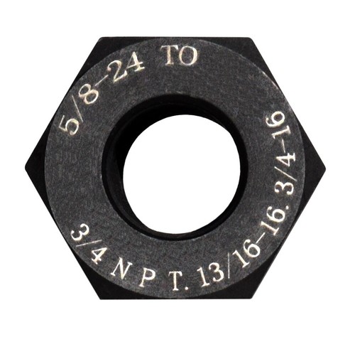 Steel muzzle thread adapter - steel,