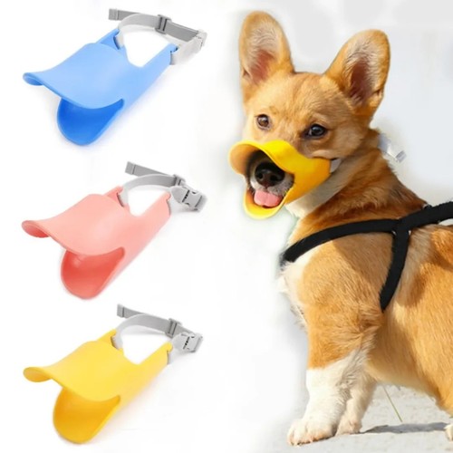 Dog silicone duck muzzle - dog,
