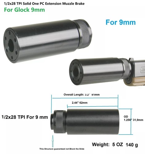 Aluminum linear muzzle - linear, brake