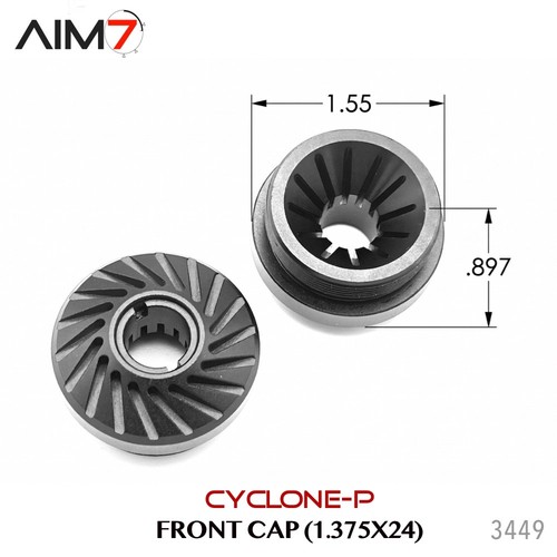 Aim7 bravo cyclone front cap - cyclone-p,