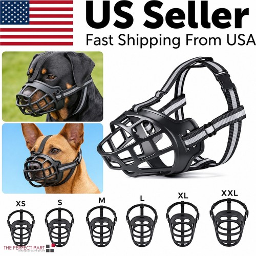 Adjustable dog muzzle - dog, silicone